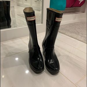 HUNTER WEDGE RAIN BOOTS for women
